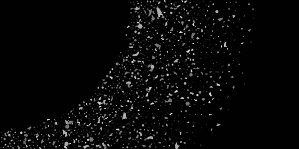 Un brillo de partículas de plata en un negro — Archivo Imágenes Vectoriales