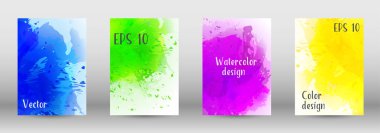 Sulu boya sprey resmini kapaklı tasarım.