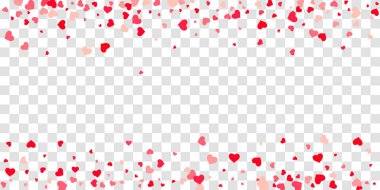 Kalp konfeti arka plan üzerine düşüyor.