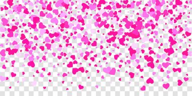 Kalp konfeti arka plan üzerine düşüyor.