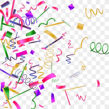 Renkli konfeti parlak ışıltı.