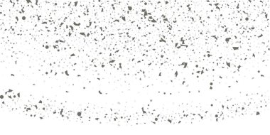 Beyaz arka planda gümüş simli konfeti.