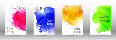 Sulu boya sprey resmini kapaklı tasarım.