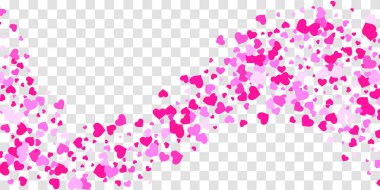 Kalp konfeti arka plan üzerine düşüyor.