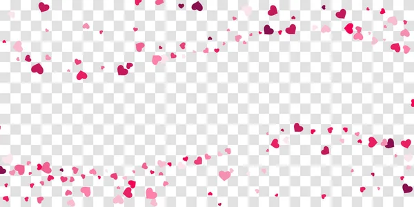 Coeur de confettis tombe sur le fond . — Image vectorielle