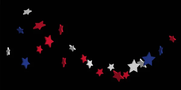 Fundo abstrato vermelho, azul, estrelas brancas — Vetor de Stock