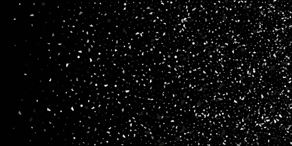 Une paillettes de particules d'argent sur un noir — Image vectorielle