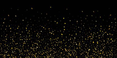 Konfeti bir siyah altın parçacıkların Glitter