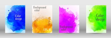 Sulu boya sprey resmini kapaklı tasarım.