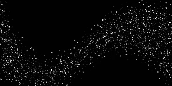 Une paillettes de particules d'argent sur un noir — Image vectorielle