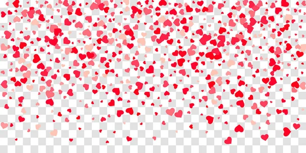 Hjertet af konfetti falder på baggrunden . – Stock-vektor