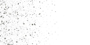 Beyaz arka planda gümüş simli konfeti.