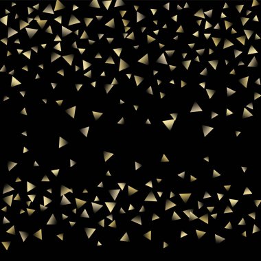 Altın düşen konfeti üçgenler