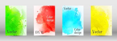 Sulu boya sprey resmini kapaklı tasarım.