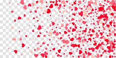 Kalp konfeti arka plan üzerine düşüyor.