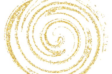 Altın parıltılı konfeti