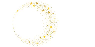 Altın parıltılı yıldız. 