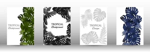 Una serie di tropici — Vettoriale Stock