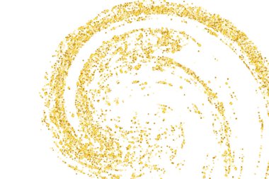 Altın parıltılı konfeti