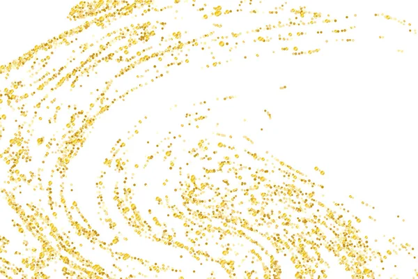 Altın parıltılı konfeti — Stok Vektör