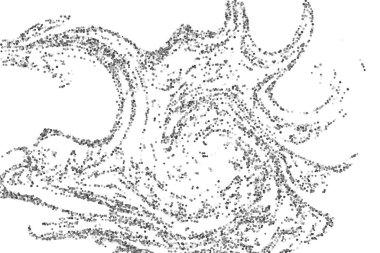 Gümüş konfeti noktası.