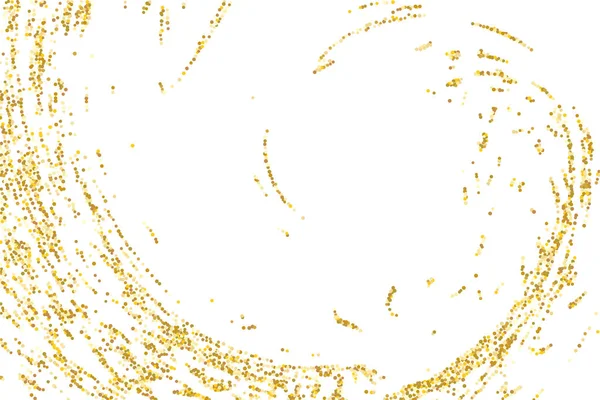 Golden glitter confetti — Stock Vector