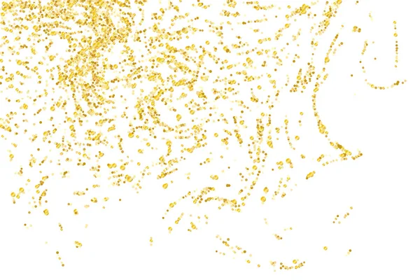 Confettis aux paillettes dorées — Image vectorielle