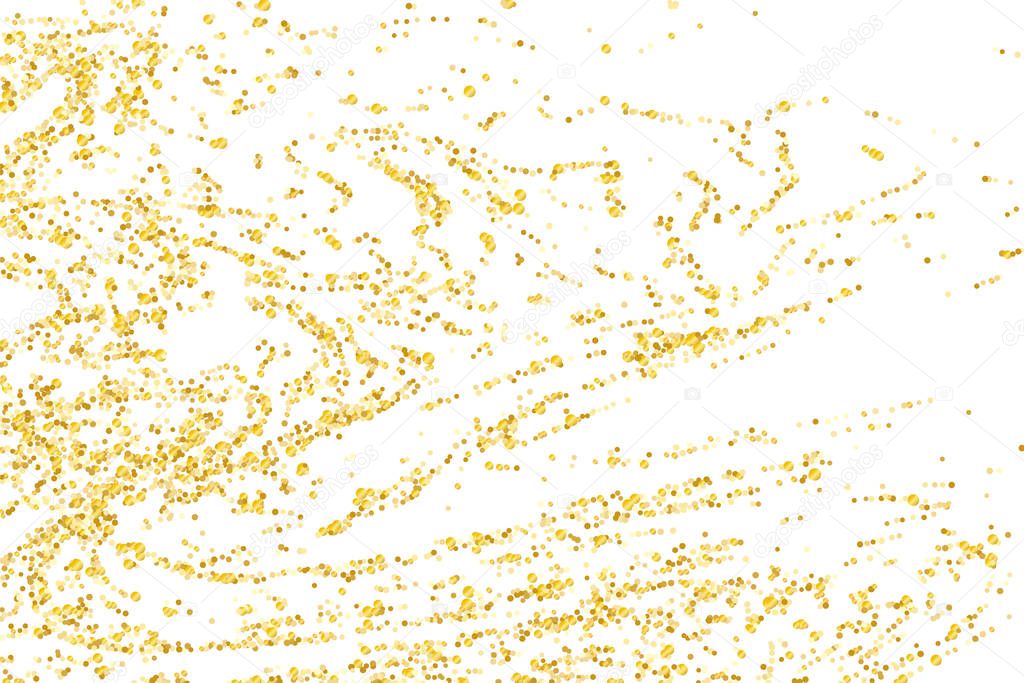 Golden glitter confetti