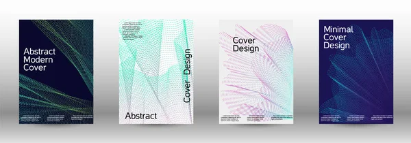 Set di modelli di design copertina — Vettoriale Stock