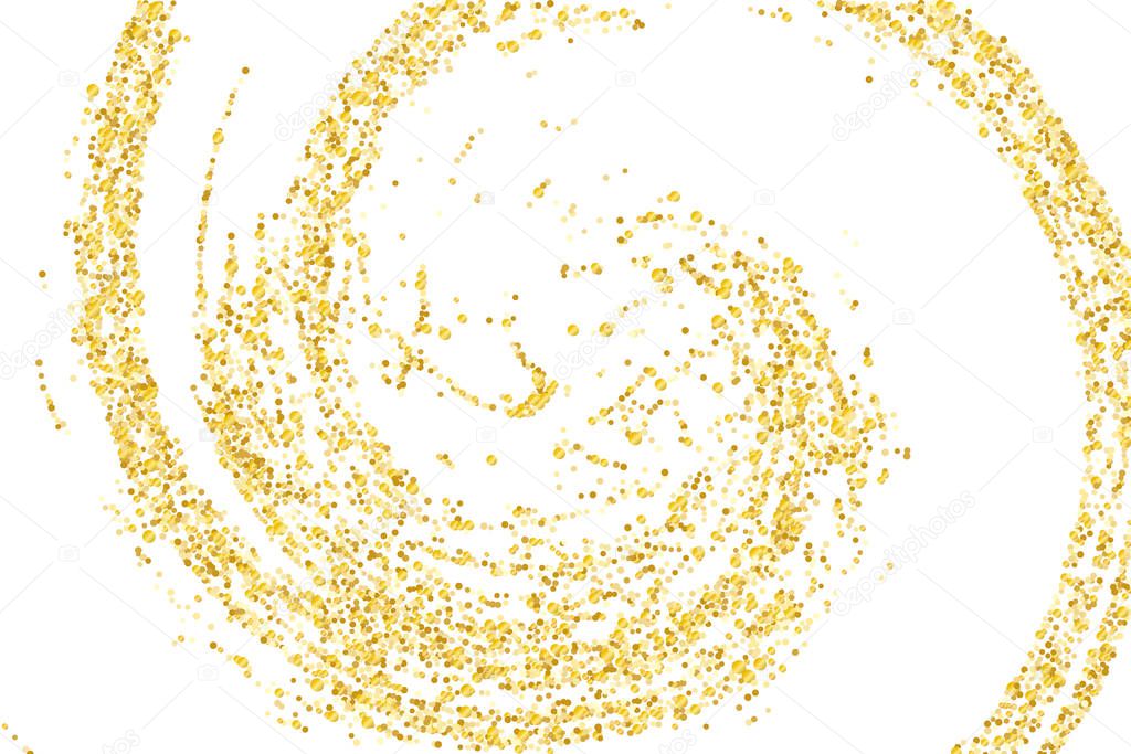 Golden glitter confetti