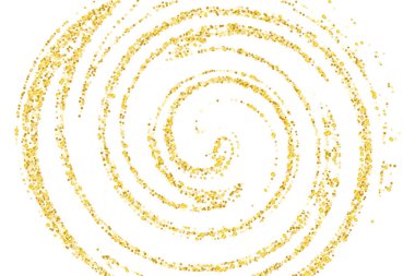 Altın parıltılı konfeti