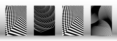 Bir dizi soyut psikedelik arka plan