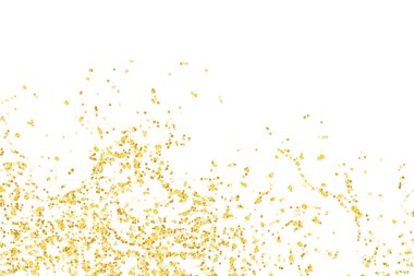Altın parıltılı konfeti