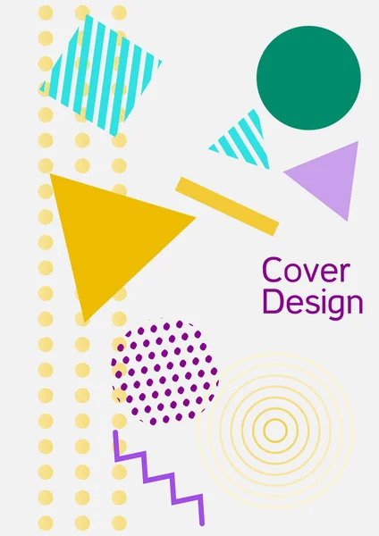 Memphis-Cover-Design. — Stockvektor