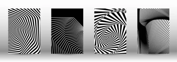 Set van abstracte psychedelische achtergronden — Stockvector