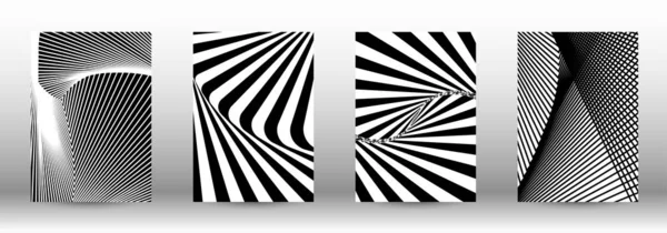 抽象的なサイケデリックな背景のセット — ストックベクタ