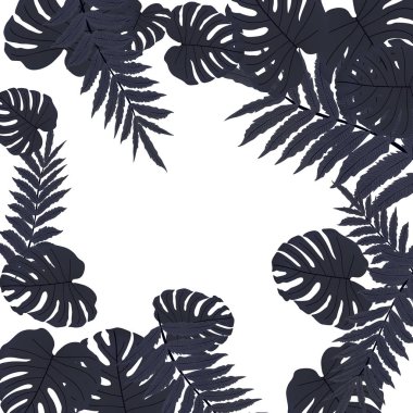  Vektör tropikal desen