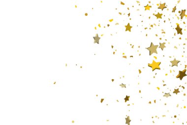 Altın hacimli yıldız konfetisi
