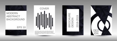 Bir dizi modern soyut kapak.