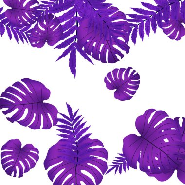  Vektör tropikal desen