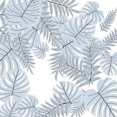  Vektör tropikal desen