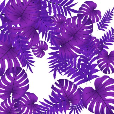  Vektör tropikal desen