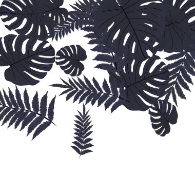  Vektör tropikal desen