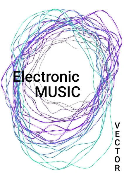 Couverture musicale moderne — Image vectorielle