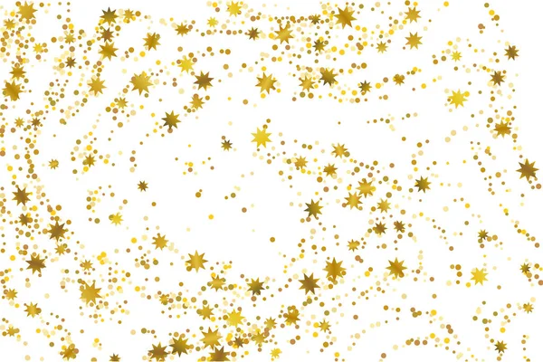 Glitter confetti dourado. — Vetor de Stock