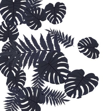  Vektör tropikal desen