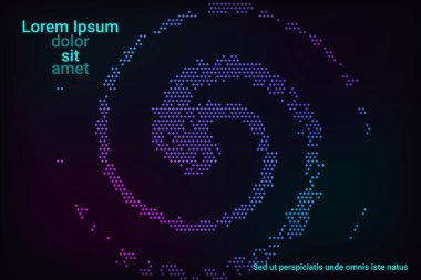 Yarı ton neon dokusu.