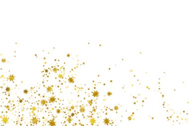 Altın parıltılı konfeti.