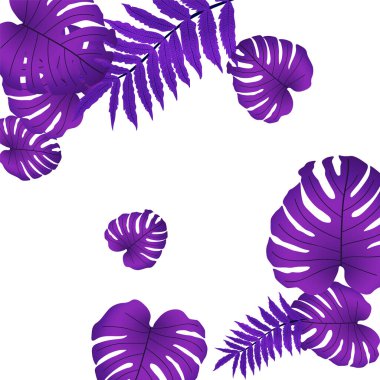  Vektör tropikal desen