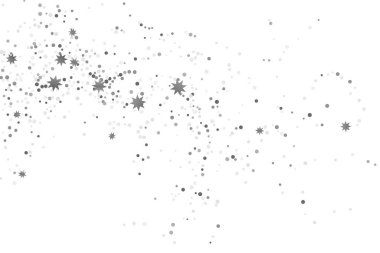 Gümüş parıltılı konfeti.